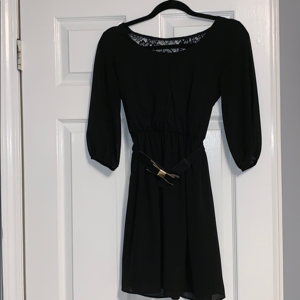 Black fit & flare dress for semi formal occasions